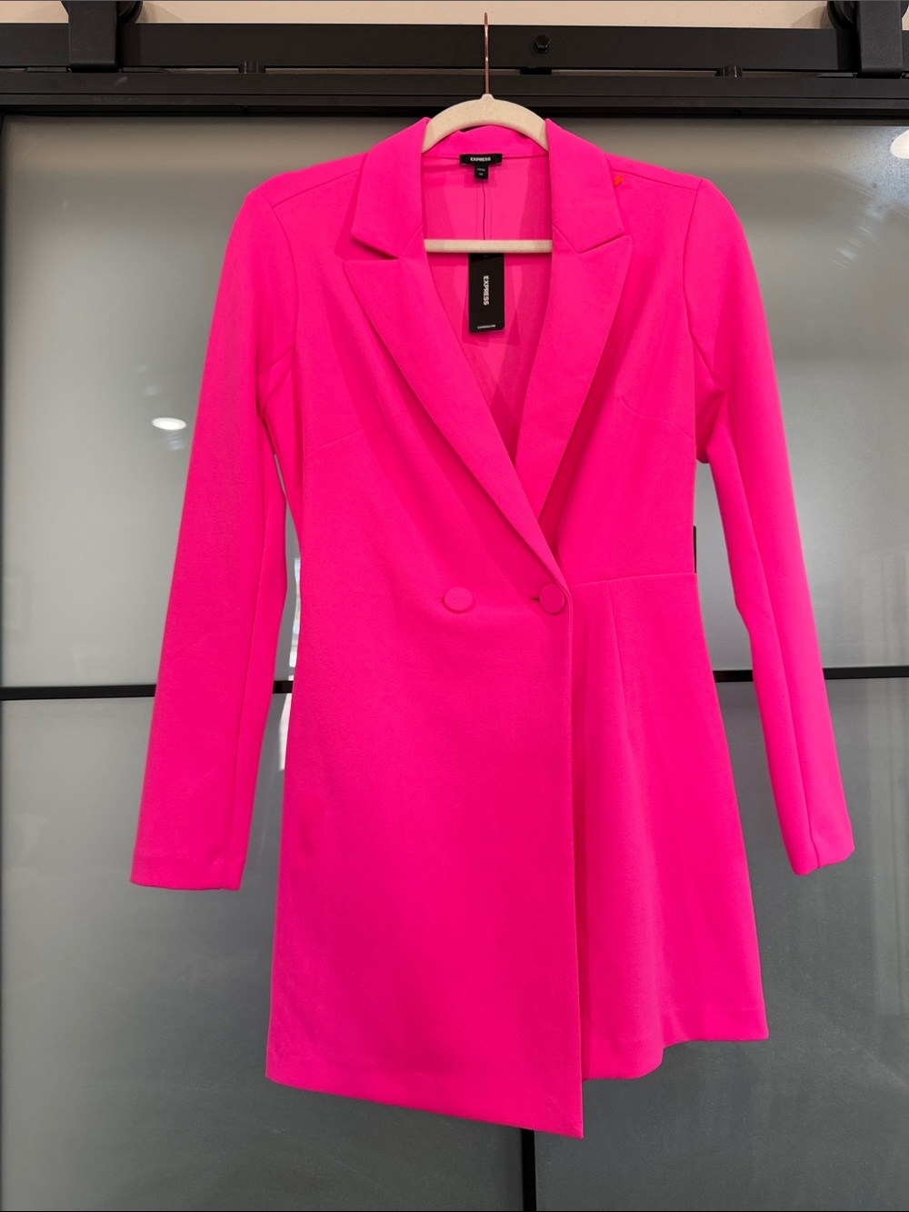 NWT Express Pink Longline Blazer Junper
